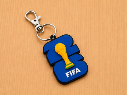 3D Printed World Cup Trophy Keychain | Soccer Fan Sports Souvenir Mimo Art Decor