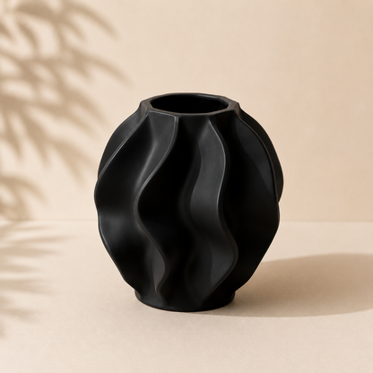 Modern Sculptural Vase | Minimalist Home Decor | 3D Printed Flower Vase