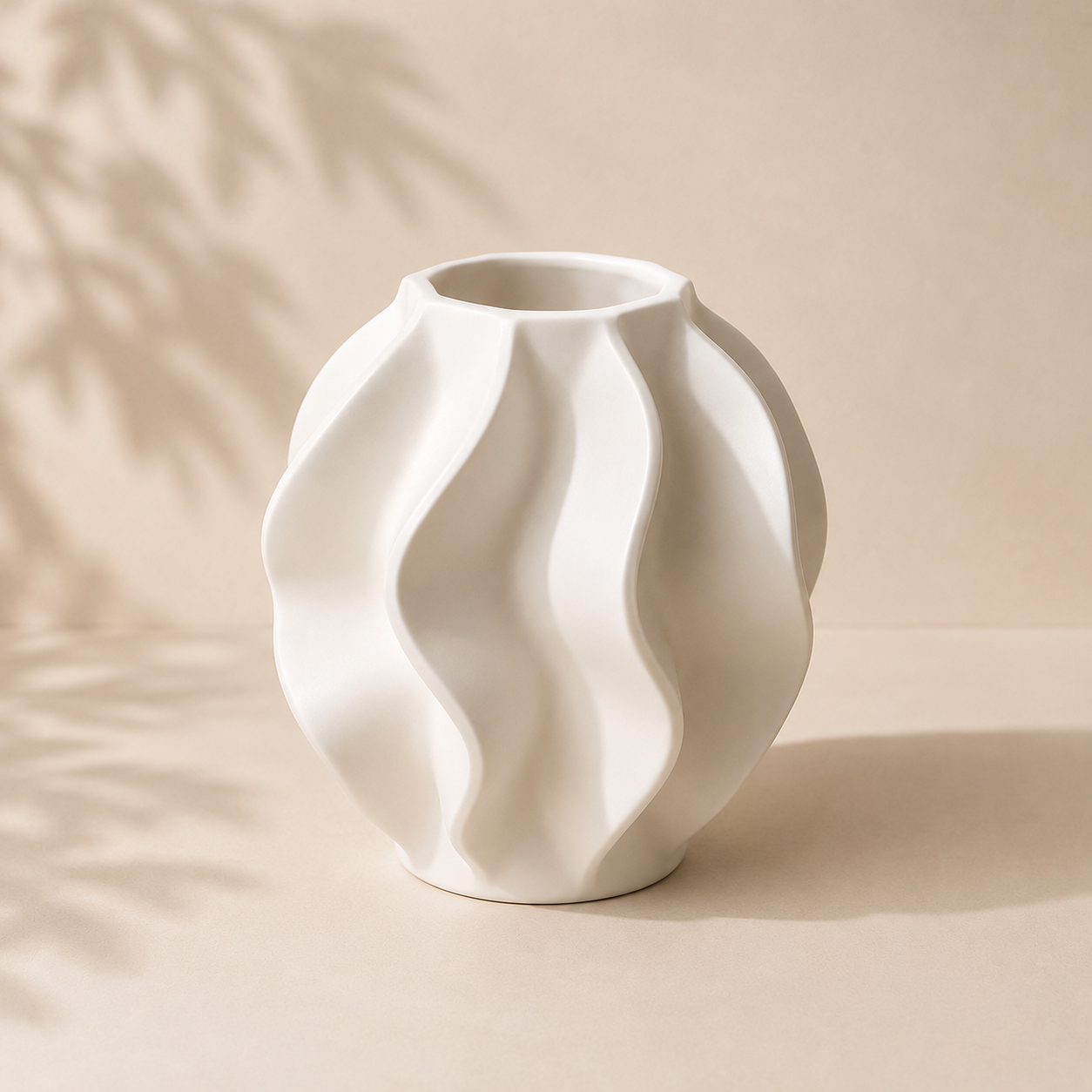 Modern Sculptural Vase | Minimalist Home Decor | 3D Printed Flower Vase