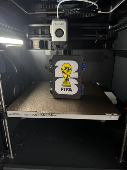 3D Printed Football Card Storage Box | FIFA World Cup Sticker Holder