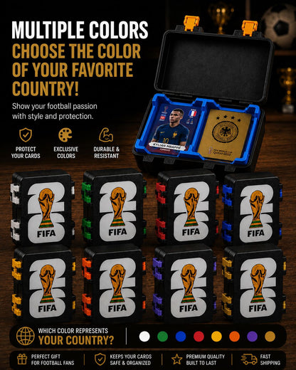 3D Printed Football Card Storage Box | FIFA World Cup Sticker Holder