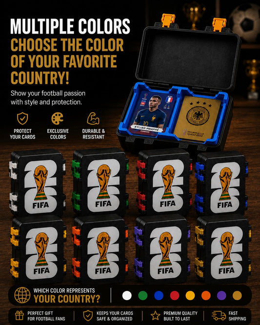 3D Printed Football Card Storage Box | FIFA World Cup Sticker Holder