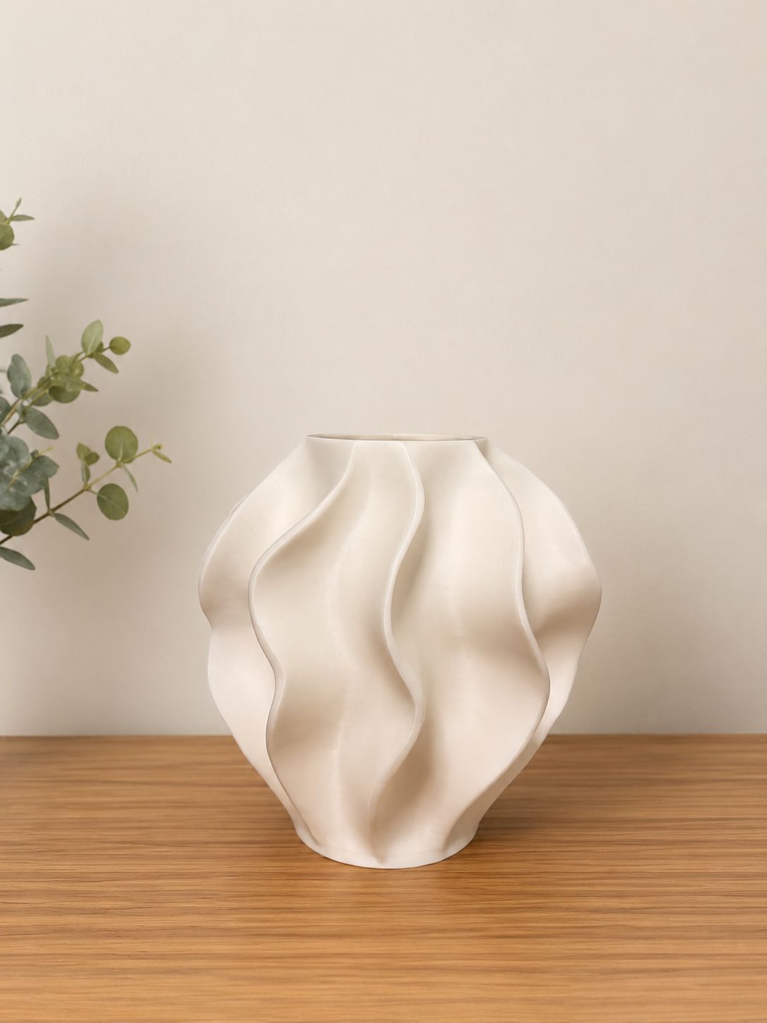 Modern Sculptural Vase | Minimalist Home Decor | 3D Printed Flower Vase