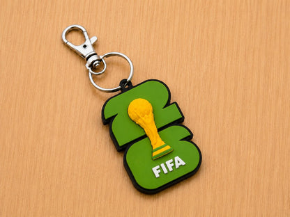 3D Printed World Cup Trophy Keychain | Soccer Fan Sports Souvenir Mimo Art Decor