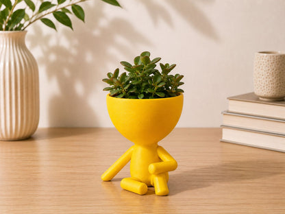 Character Planters | Modern Succulent Pots, Rainbow Home Decor, 3D Printed Figurines