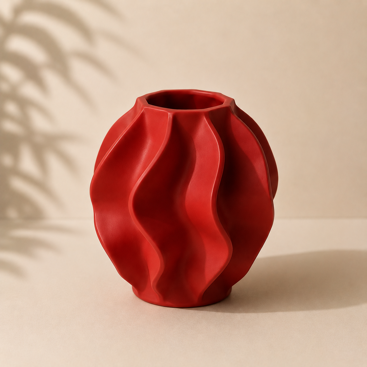 Modern Sculptural Vase | Minimalist Home Decor | 3D Printed Flower Vase
