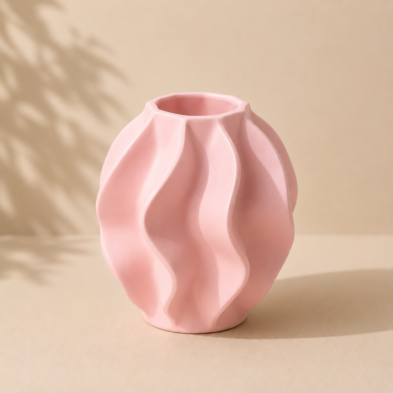 Modern Sculptural Vase | Minimalist Home Decor | 3D Printed Flower Vase