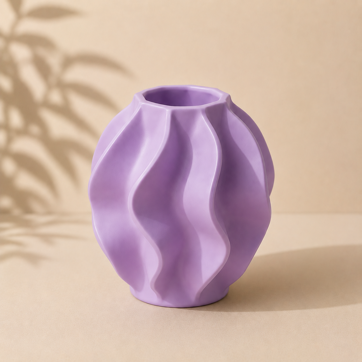 Modern Sculptural Vase | Minimalist Home Decor | 3D Printed Flower Vase