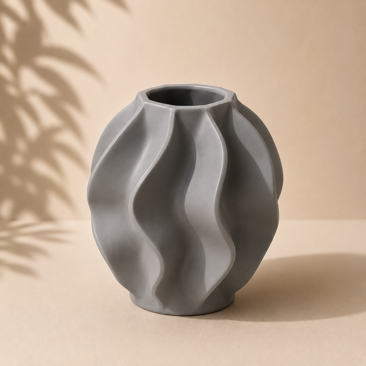 Modern Sculptural Vase | Minimalist Home Decor | 3D Printed Flower Vase
