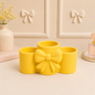 3D Printed Bow Makeup Organizer | Pink Vanity, Desk, Bathroom Storage Holder