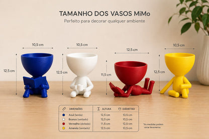 Character Planters | Modern Succulent Pots, Rainbow Home Decor, 3D Printed Figurines