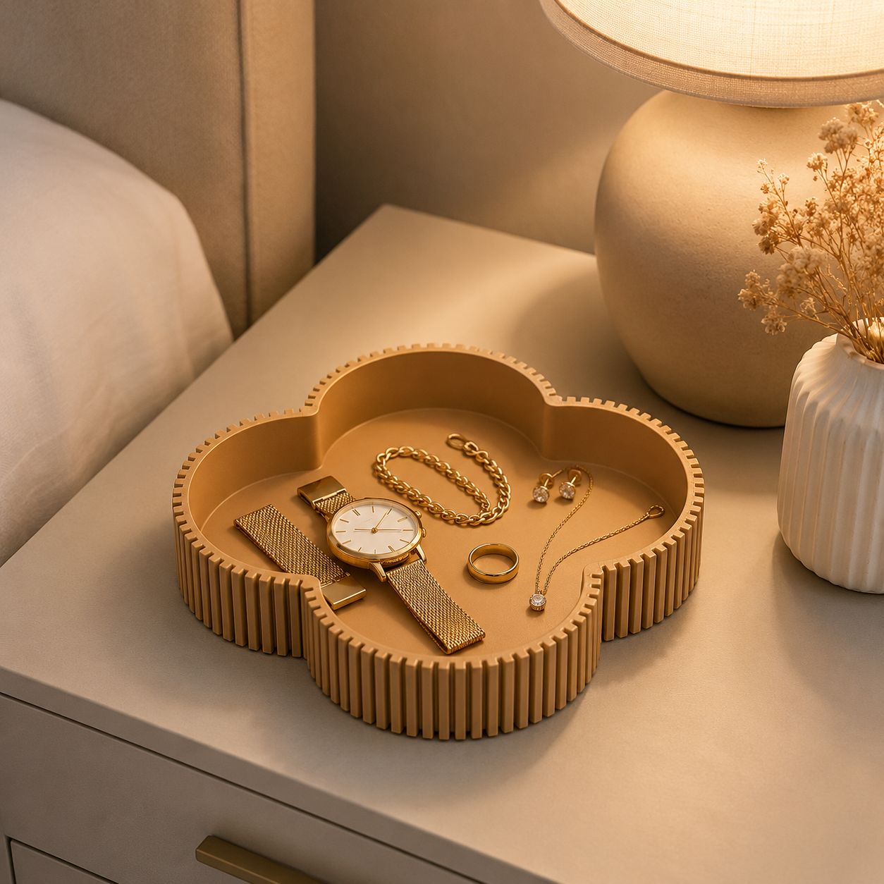 Modern Catchall Tray | Minimalist Valet Organizer, 3D Printed Home Decor