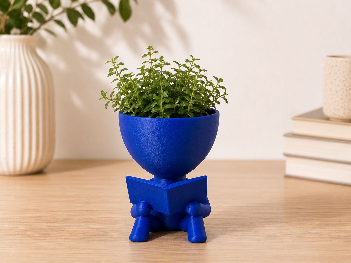 Character Planters | Modern Succulent Pots, Rainbow Home Decor, 3D Printed Figurines